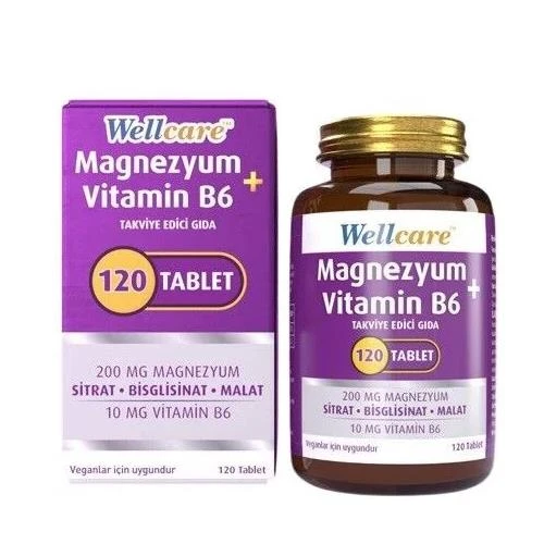 Wellcare Magnezyum + Vitamin B6 120 Tablet ürün görseli 1