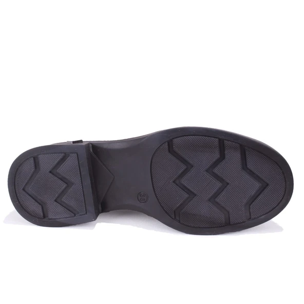 Dagoster DZA07-1270309 Siyah Günlük Loafer  Kadın Ayakkabı - Resim 4