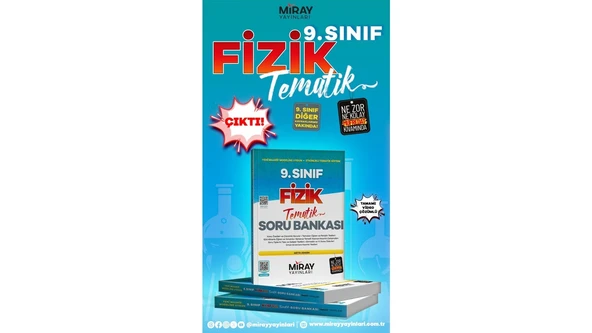 2025 Miray 9. Sınıf Fizik Tematik Konu Özetli Soru Bankası Yeni Sistem - Metin Zengin - Resim 3
