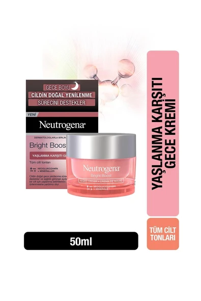 Neutrogena Bright Boost Yaşlanma Karşıtı Gece Kremi 50 ml ürün görseli