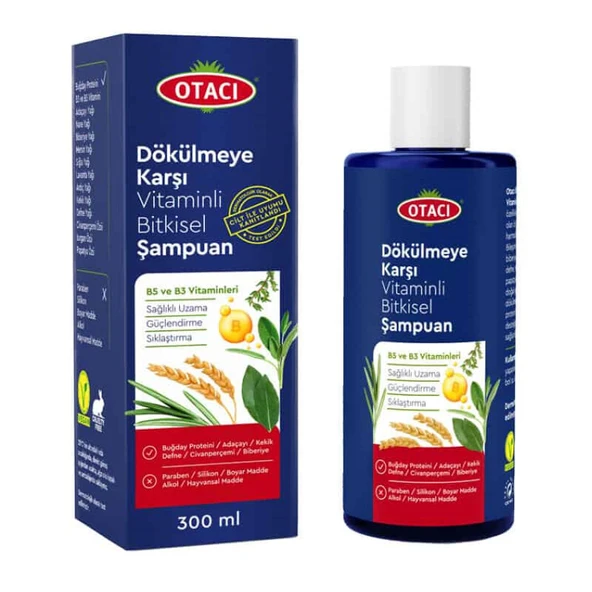 Otacı Dökülmeye Karşı Vitaminli Bitkisel Şampuan 300 ml ürün görseli