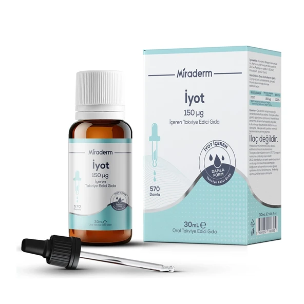 Miraderm İyot İçeren Takviye Edici Gıda 30 ml ürün görseli