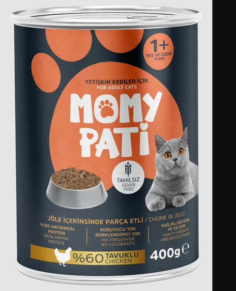 MOMY KEDİ YAS MAMA TAVUKLU 400GR ürün görseli 1