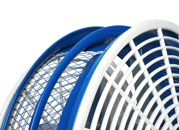 Ayas AKREP Retro Yer Tipi Sanayi Vantilatörü - Mavi - Resim 6