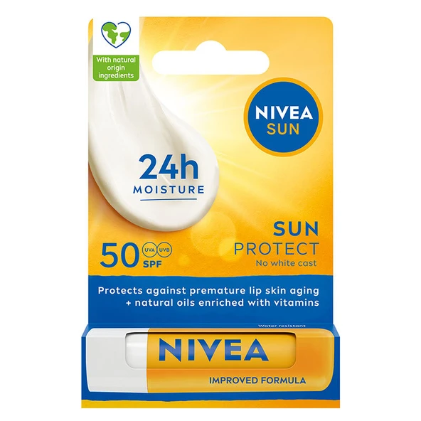 Nivea Sun SPF50 Yüksek Güneş Koruyucu Dudak Bakım Kremi 4.8 gr ürün görseli