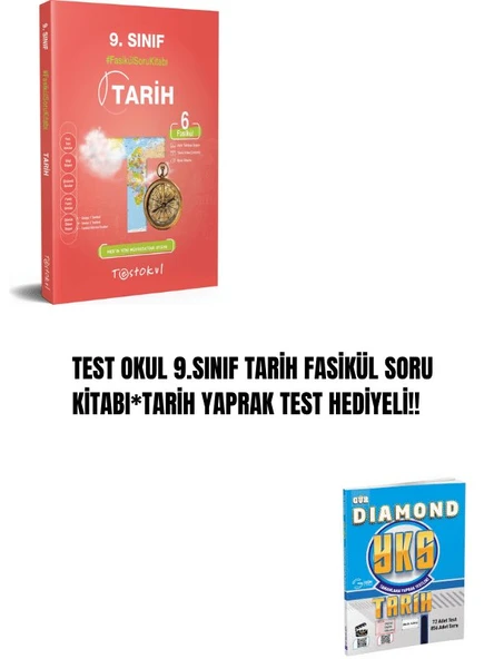 TEST OKUL 9.SINIF TARİH FASİKÜL SORU KİTABI*TARİH YAPRAK TEST HEDİYELİ!!