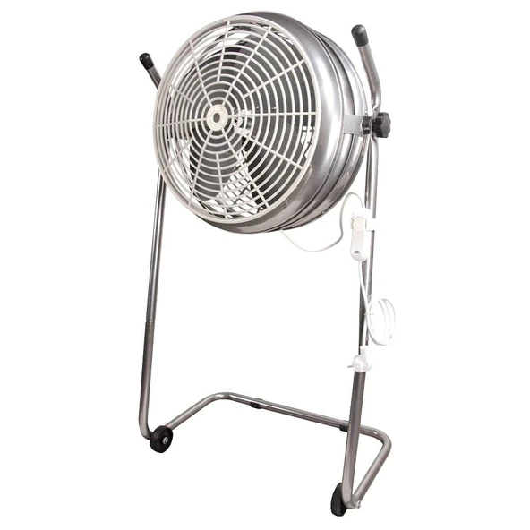 Ayas DEVEKUŞU Retro Tekerlekli Sanayi Tipi Vantilatör - Gri ürün görseli 1