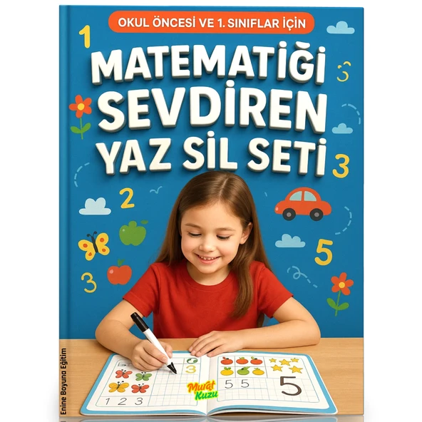 Okul Öncesi ve 1. Sınıf İçin Matematiği Sevdiren Yaz-Sil Seti ürün görseli 1