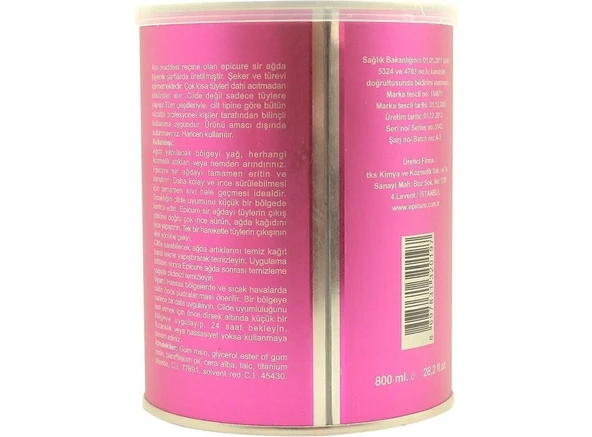 Epicure Titanyum Pudralı Konserve Sir Ağda 800 ml - Resim 3