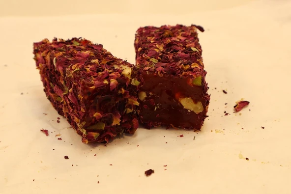 Öz Altın Kayısı Güllü Sarma Lokum 1 KG - Resim 2