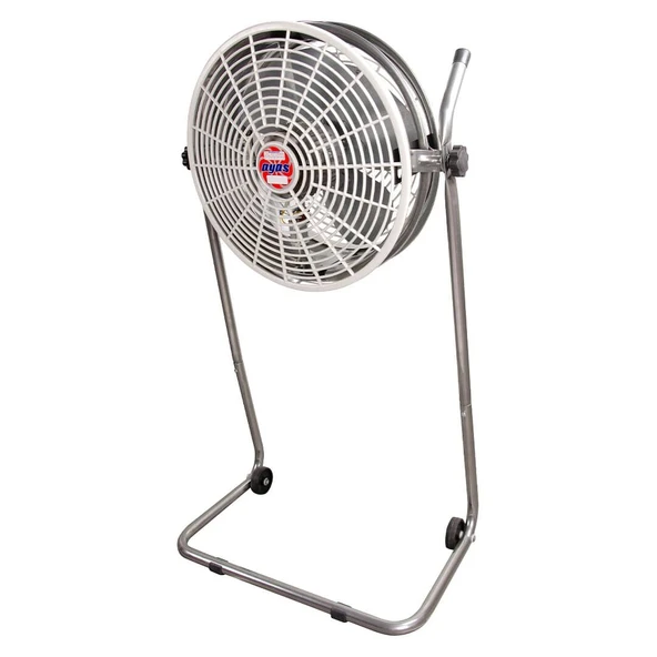 Ayas DEVEKUŞU Retro Tekerlekli Sanayi Tipi Vantilatör - Gri - Resim 3