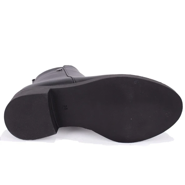 Dagoster DZA07-1062770 Siyah Günlük Düz Topuk Kadın Bot - Resim 4