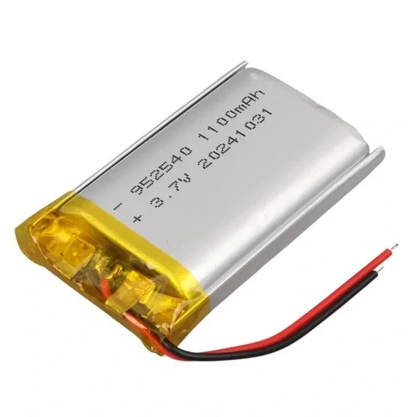 Powermaster 952540 3.7v 1100mah Lityum Polimer (li-po) Batarya Ciklet Pil - Resim 2