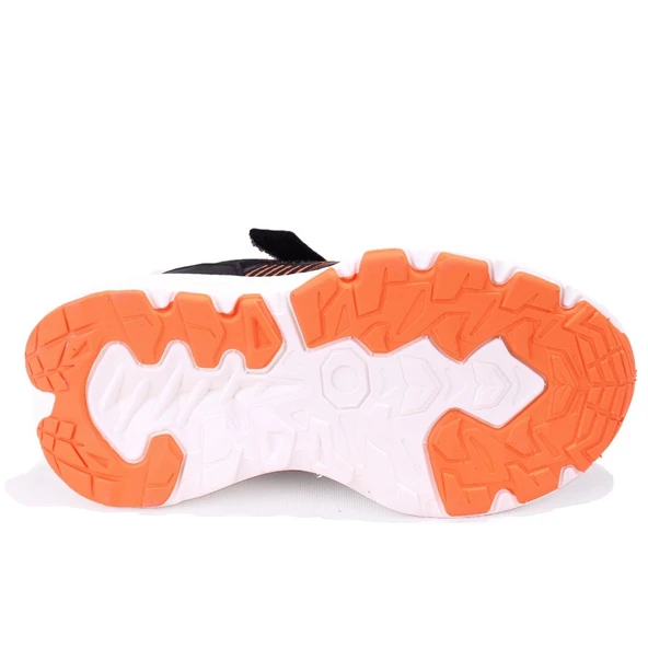 Vicco Tx-One 869F25K301 Siyah Oranj Ortopedik Günlük Erkek Çocuk Spor Ayakkabı - Resim 4