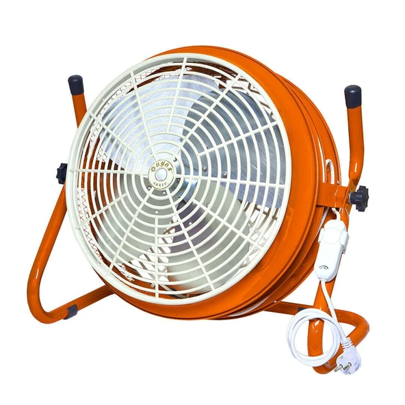 Ayas AKREP Retro Yer Tipi Sanayi Vantilatörü - Turuncu Renk - Resim 2