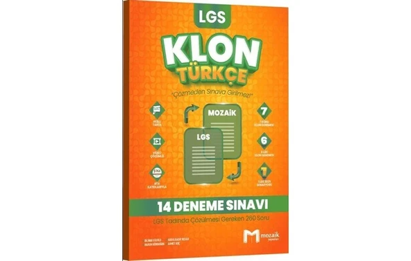 (Sınıf: 8) Lgs Türkçe Klon 14 Deneme - Bilhan Uğurlu ürün görseli