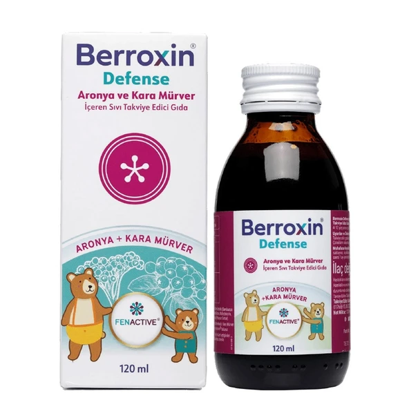 Berroxin Defense Aronya ve Kara Mürver İçeren Sıvı Takviye Edici Gıda 120 ml ürün görseli