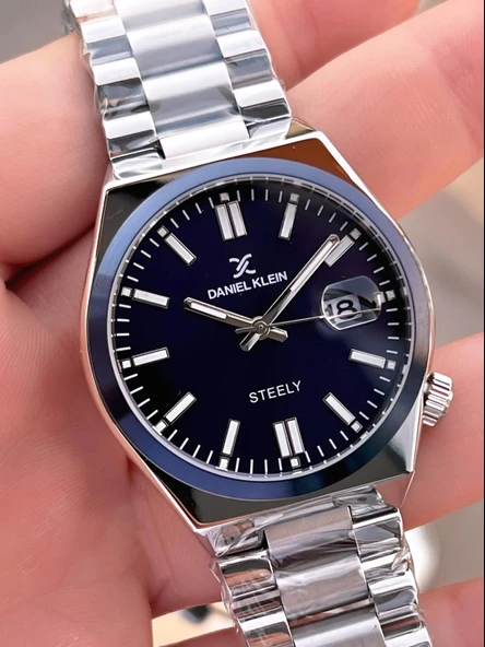 Daniel Klein İtalyan Tasarım Bileklik Hediyeli 2 Yıl Garantili 3 Atm Erkek Kol Saati ES.13861-11 - Resim 4