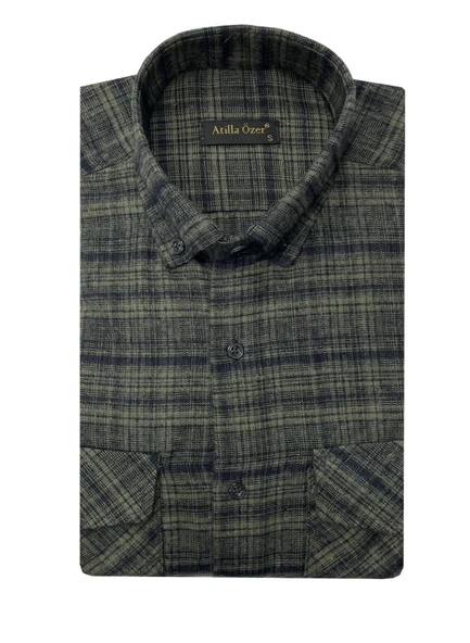 Atilla Özer Kışlık Kaşmir Erkek Gömlek - 7463 - Resim 2