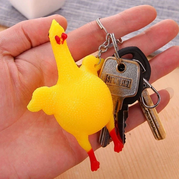 Yumurtlayan Eğlenceli Tavuk Anahtarlık (5361) ürün görseli