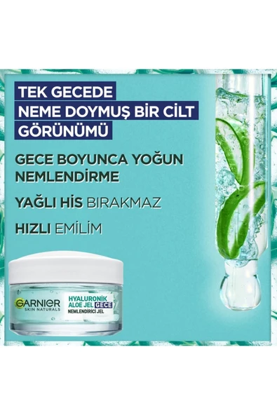 Garnier Hyaluronik Aloe Jel Gece Kremi 50 ml - 2