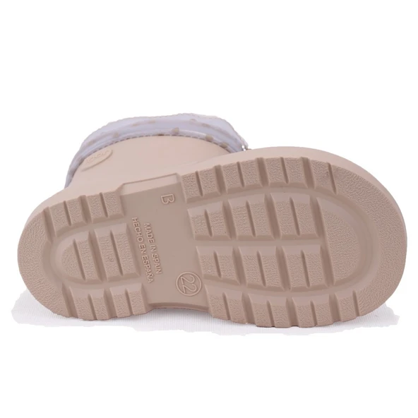 İgor CC334 Mendi Gato Bej Kürklü Günlük Kız Çocuk Yağmur Çizme - Resim 4