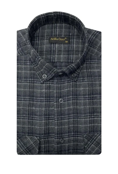 Atilla Özer Kışlık Kaşmir Erkek Gömlek - 7463 - Resim 9