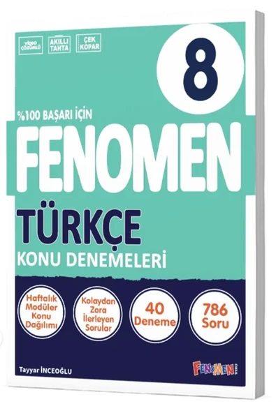 8. Sınıf Fenomen Türkçe 40'lı Konu Denemeleri ürün görseli