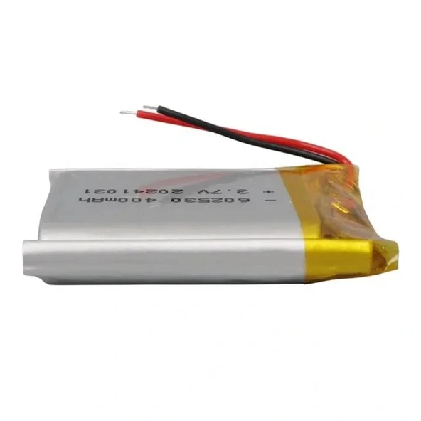 Powermaster 602530 3.7v 400mah Lityum Polimer (li-po) Batarya Ciklet Pil - Resim 3
