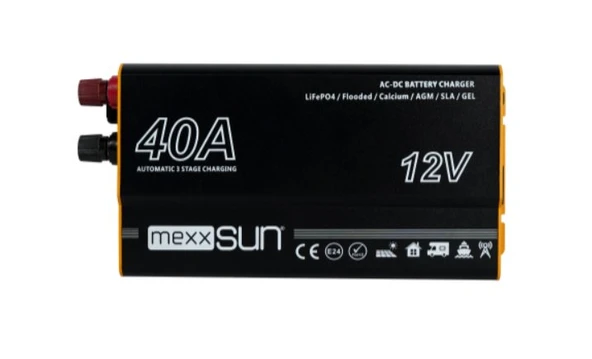 Mexxsun - İnges  12 volt 40 amper AC - DC Akü şarj cihazı - redresör ürün görseli 1