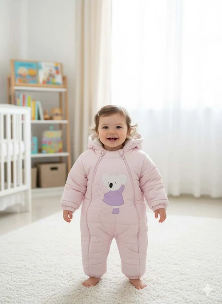 BEBEK İÇİ KÜRKLÜ ÇIKABİLEN PATİK VE ELDİVENLİ ASTRONOT TULUM ürün görseli