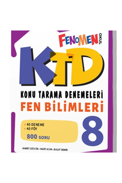 FENOMEN 8 KTD FEN BILIMLERI (40 DENEME) ürün görseli