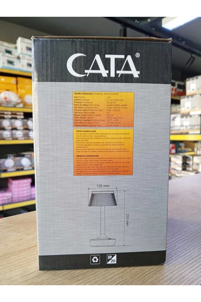 3 renk mod'lu dekoratif DOKUNMATİK şarjlı masa lambası ct-8434 - Resim 4