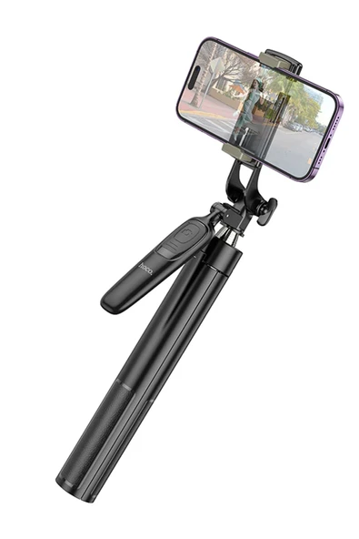 Hoco. K19 1.57M Broadcast Holder Selfie Çubuğu - Siyah - Resim 8