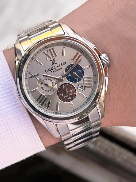 Daniel Klein Roma Rakamlı İç Kadran Fonksiyonları Aktif 2 Yıl Garantili Erkek Kol Saati EDK.14222.4 - Resim 4