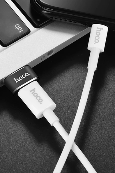 Hoco. UA6 Tak Çalıştır USB to Type-C Dönüştürücü - Siyah - Resim 4