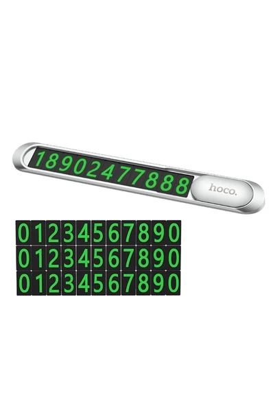 Hoco. PH41 Yapışkanlı Metal Numaratör - Gri - Resim 7
