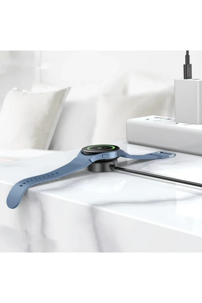 Hoco. CW48 Kablosuz Manyetik Akıllı Saat Şarjı - Siyah - Resim 8