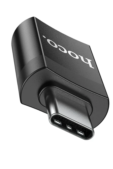 Hoco. UA17 Tak Çalıştır Type-C to USB 3.0 Dönüştürücü - Siyah - Resim 2
