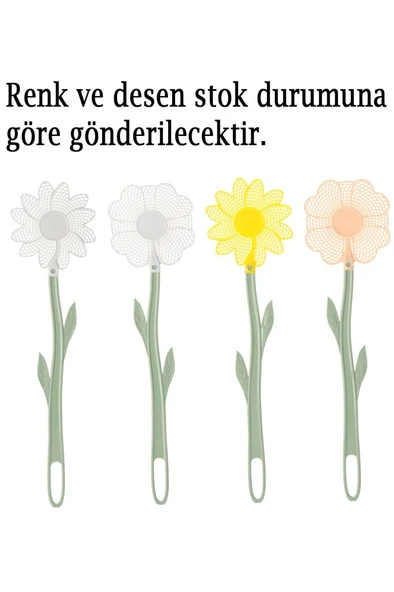 2 Adet Plastik Esnek Sineklik Sinek Öldüreceği Avlayacağı Sinek Raketi Kovucu - Resim 3