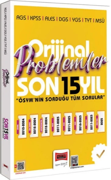 2026 KPSS AGS ALES DGS YGS TYT MSÜ Orijinal Problemler Son 15 Yıl Çıkmış Sorular Yargı Yayınları ürün görseli 1