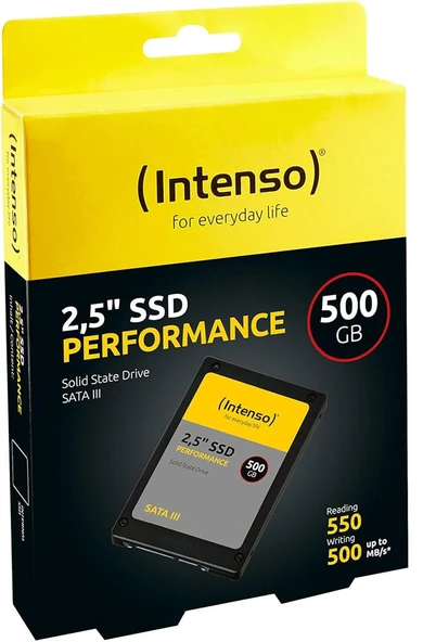 Intenso 500GB Performance 3814450 550MB--500MB-s 2.5" Sata 3 Ssd - Resim 2