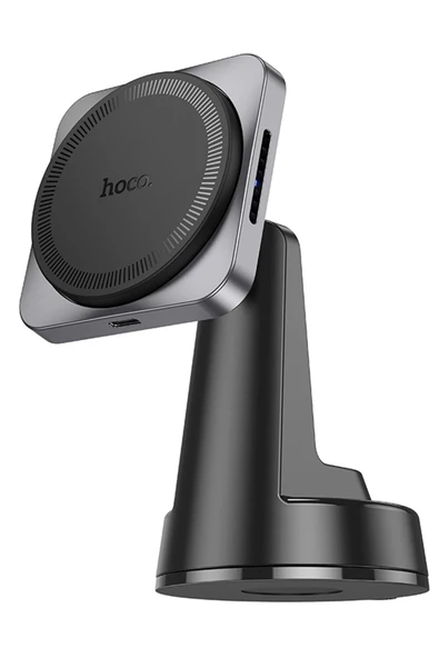 Hoco. HW16 Vantuzlu 15W Kablosuz Şarjlı Magsafe Manyetik Tutucu - Siyah - Resim 10