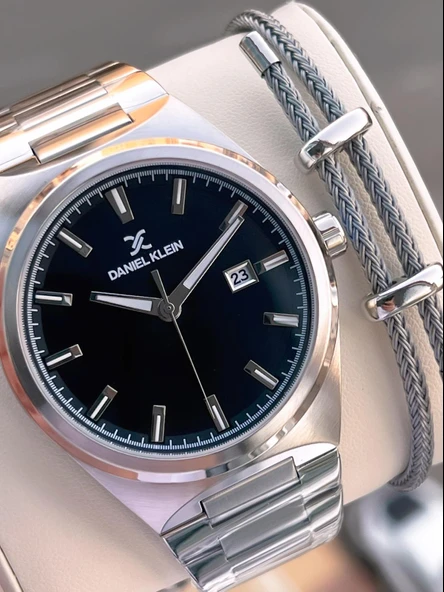 Daniel Klein İtalyan Tasarım Bileklik Hediyeli 2 Yıl Garantili 3 Atm Erkek Kol Saati ES.13861-2 ürün görseli