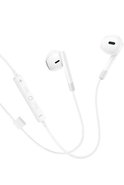 Hoco. M109 Type-C Mikrofonlu Kablolu Kulaklık - Beyaz - 2
