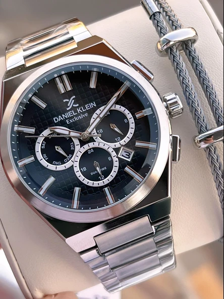 Daniel Klein İtalyan Tasarım Bileklik Hediyeli 2 Yıl Garantili Suya Dayanıklı Erkek Kol Saati PRx.2 ürün görseli