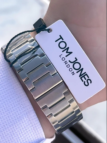 Tom Jones 3 Atm Suya Dayanıklı Çelik Kordon (Kararmaz Renk Atmaz) Erkek Kol Saati VS.BLKT.0560 - Resim 4