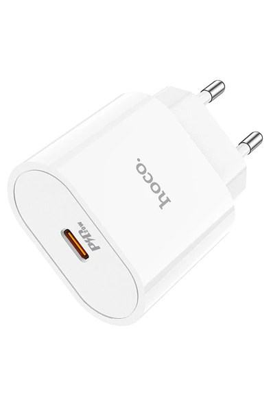 Hoco. C94A Metro 20W Type-C Çıkışlı PD Hızlı Şarj Aleti - Beyaz - Resim 8