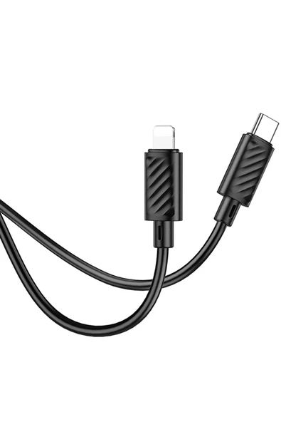Hoco. X88 1M Type-C to Lightning Şarj Data Kablosu - Siyah - Resim 7