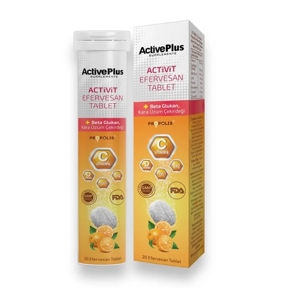 ActivePlus Activit Takviye Edici Gıda 20 Efervesan Tablet ürün görseli